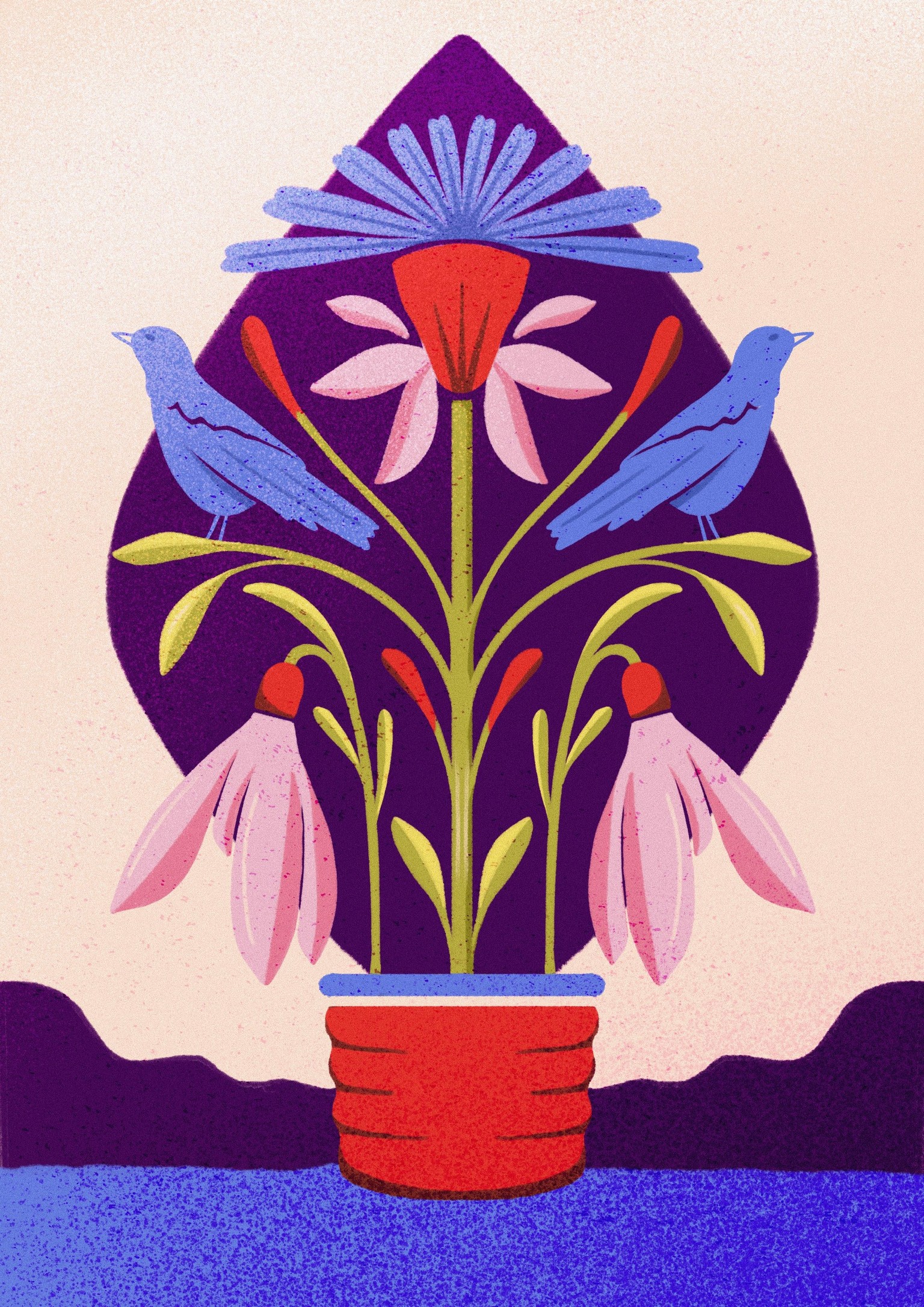 My Modern Folk Art Poster - image 4 - student project