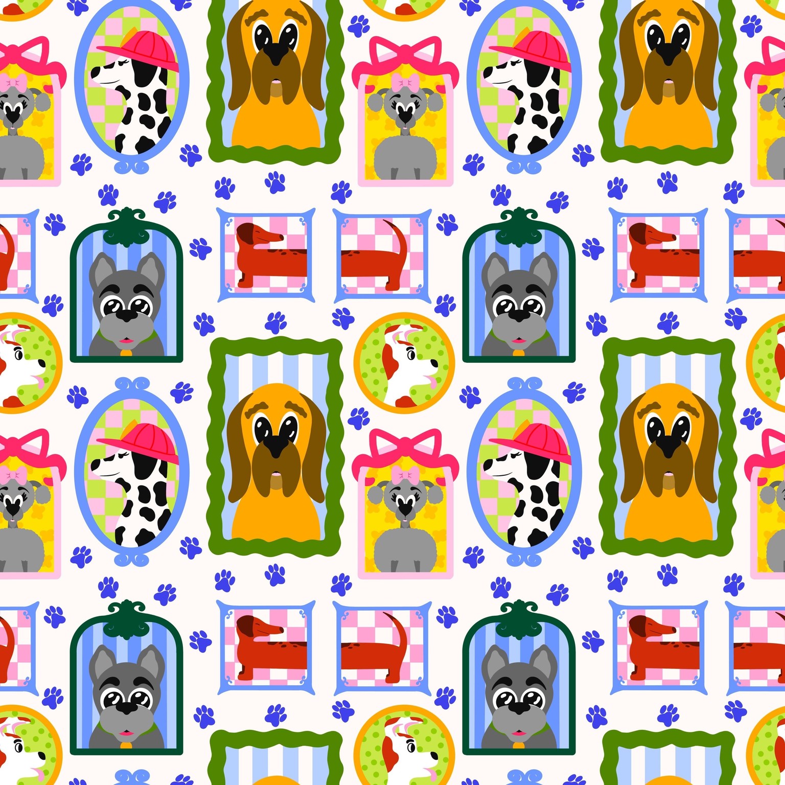 Framed Illustration Pattern - image 4 - student project