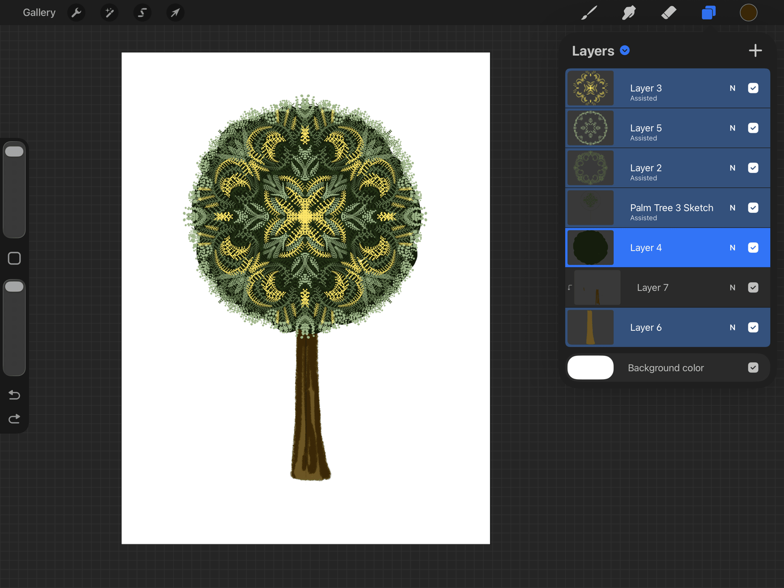 Tree of fortune -Pichwai art - image 4 - student project