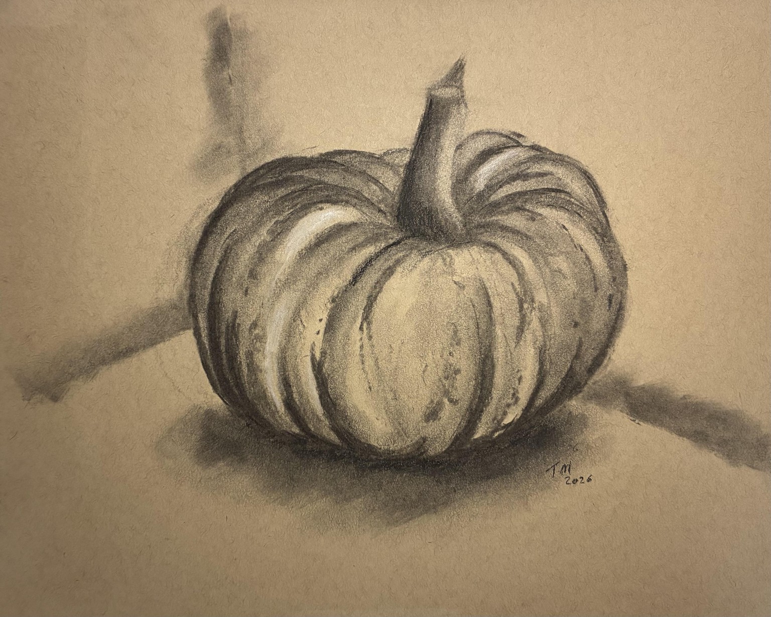 Learning Charcoal - Pumkin Practice - image 3 - student project
