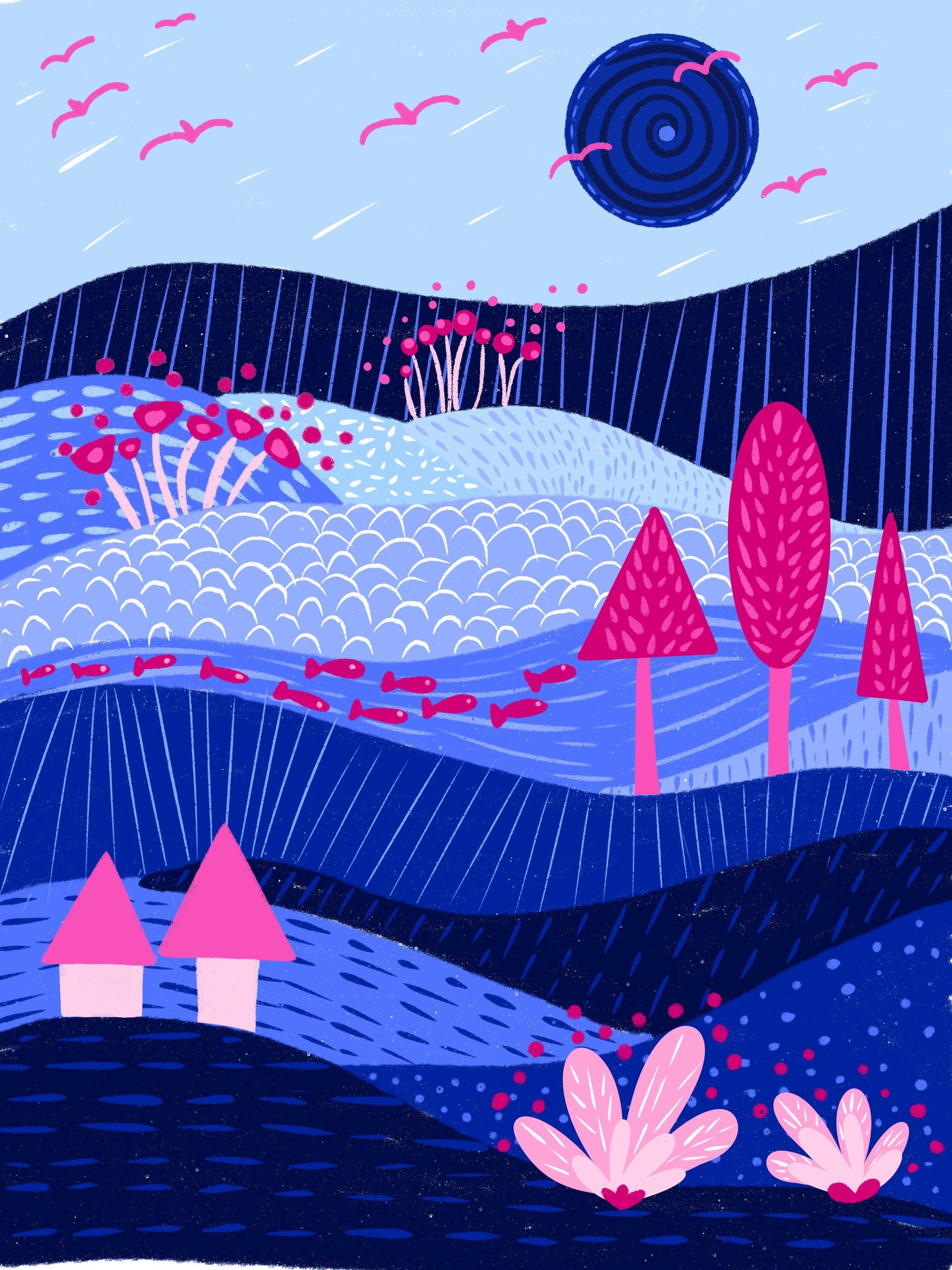 My patterned Landscape - image 3 - student project