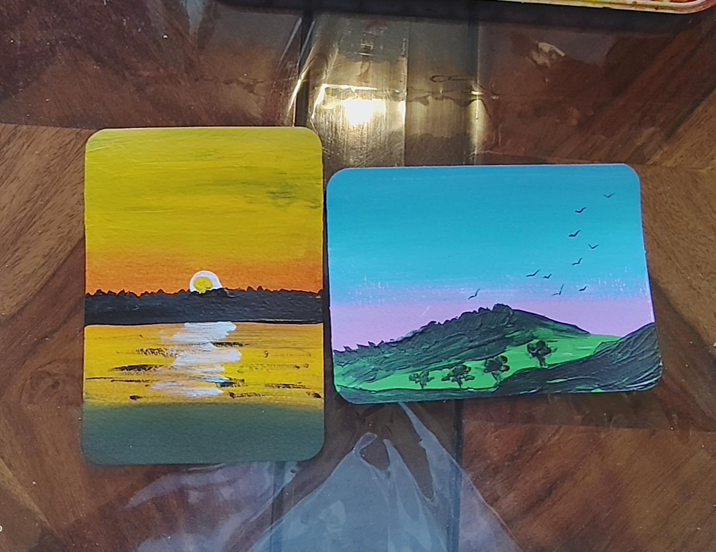 Acrylic landscape - image 1 - student project