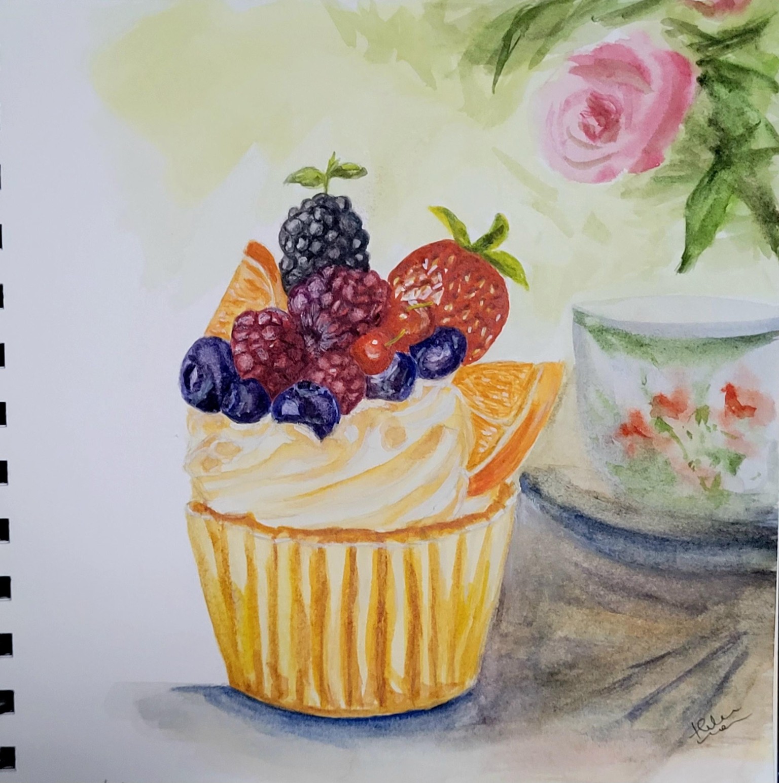 Mixed fruit cupcake - image 1 - student project