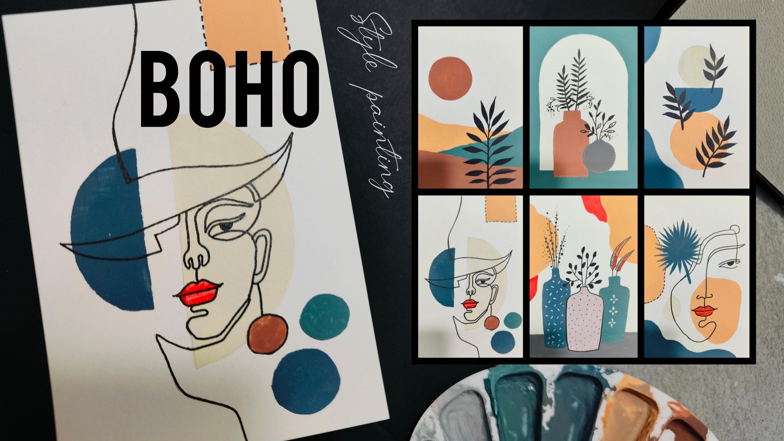 6 Days Boho Style Painting - image 1 - student project