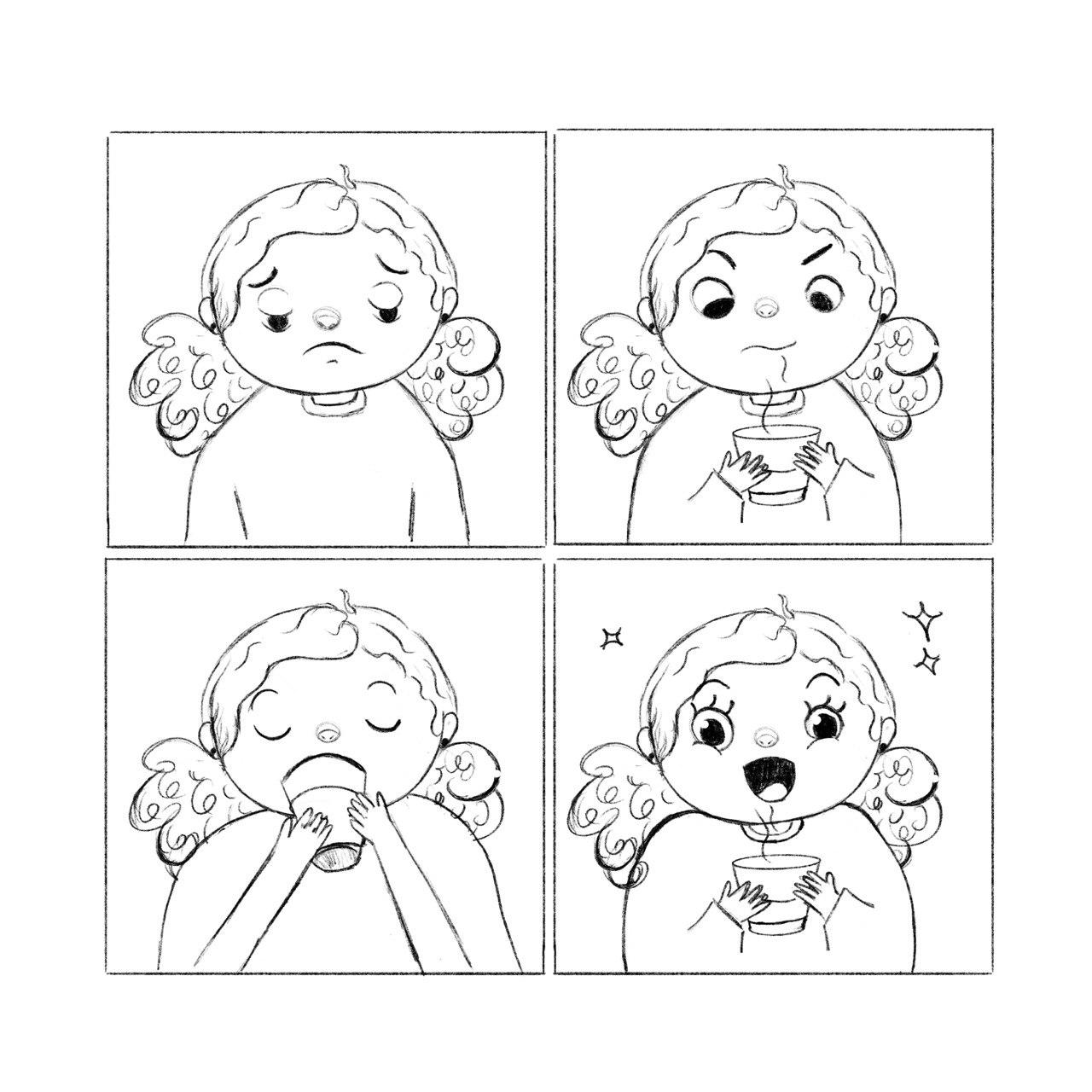 Antes do café → Depois do café - image 2 - student project