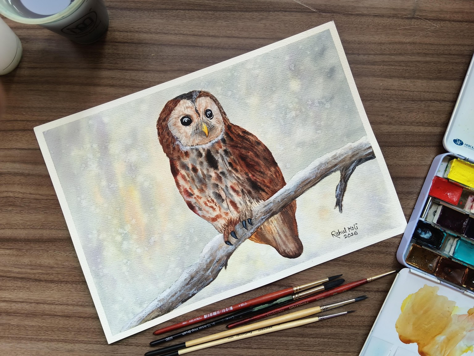 Winter Owl winter ❄️ 🦉 - image 1 - student project