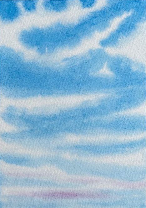 5-day watercolor sky challenge - image 2 - student project