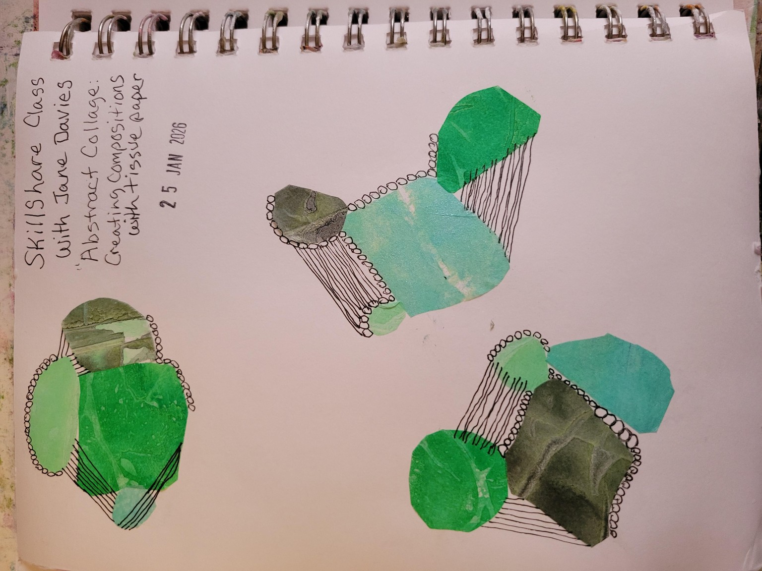 Abstract Composition with Tissue Paper - image 1 - student project