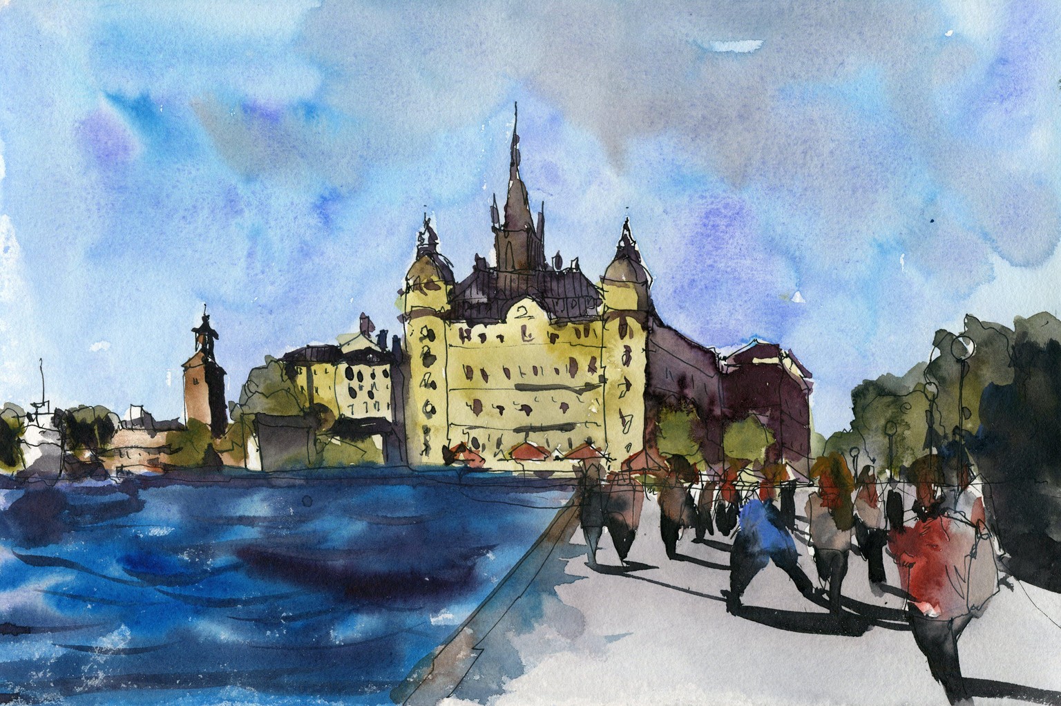 I drew and painted these Nordic scenes in under an hour! - image 5 - student project