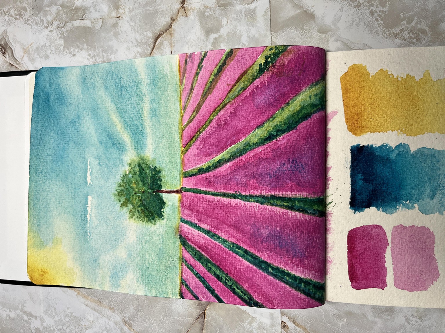 Color Harmony: Triadic painting - image 3 - student project