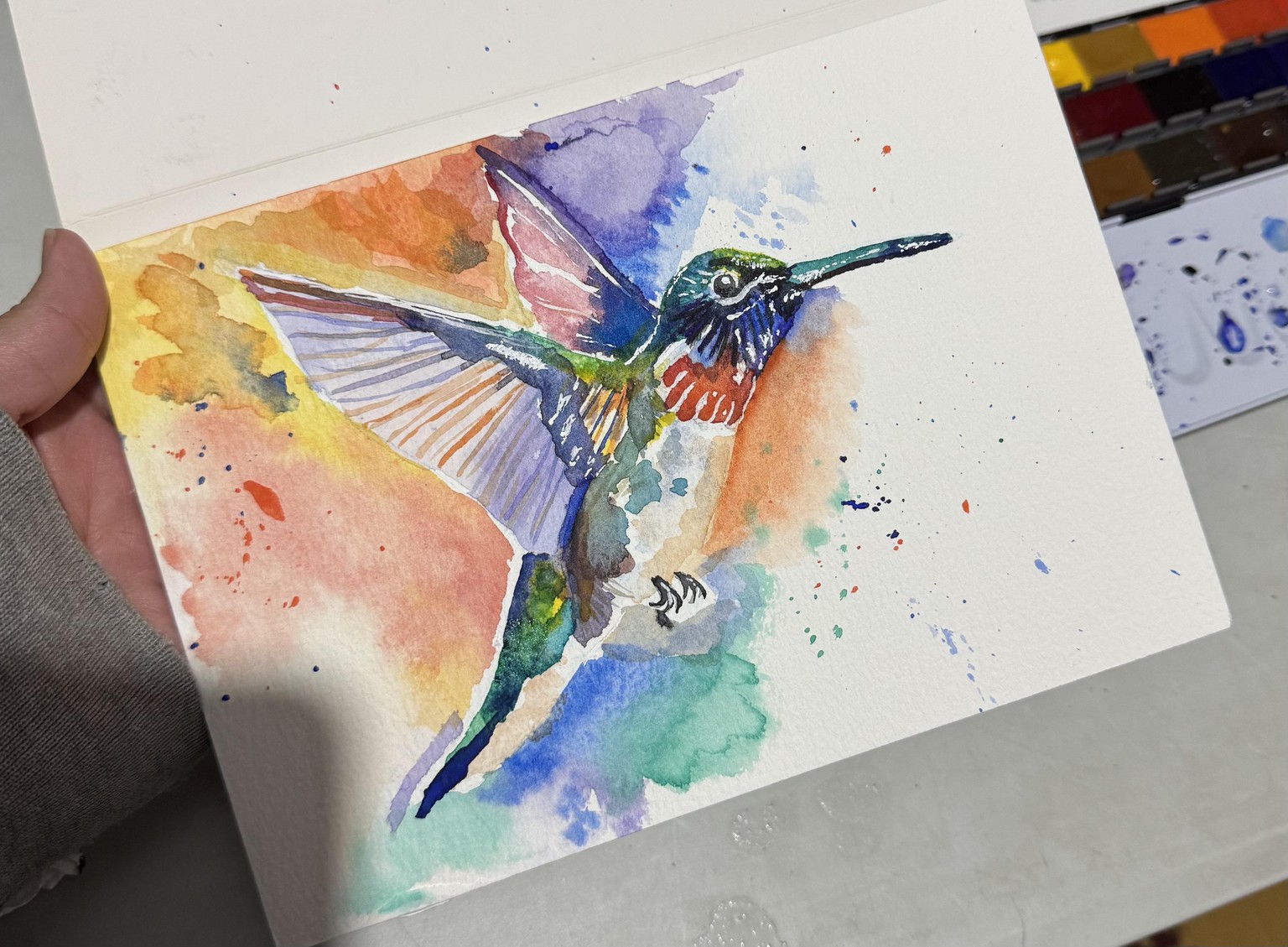 Colorful Hummingbird - image 1 - student project