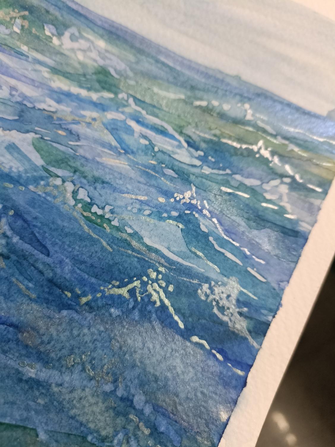 Sparkling Seawater (Seascape) in Watercolour - image 4 - student project