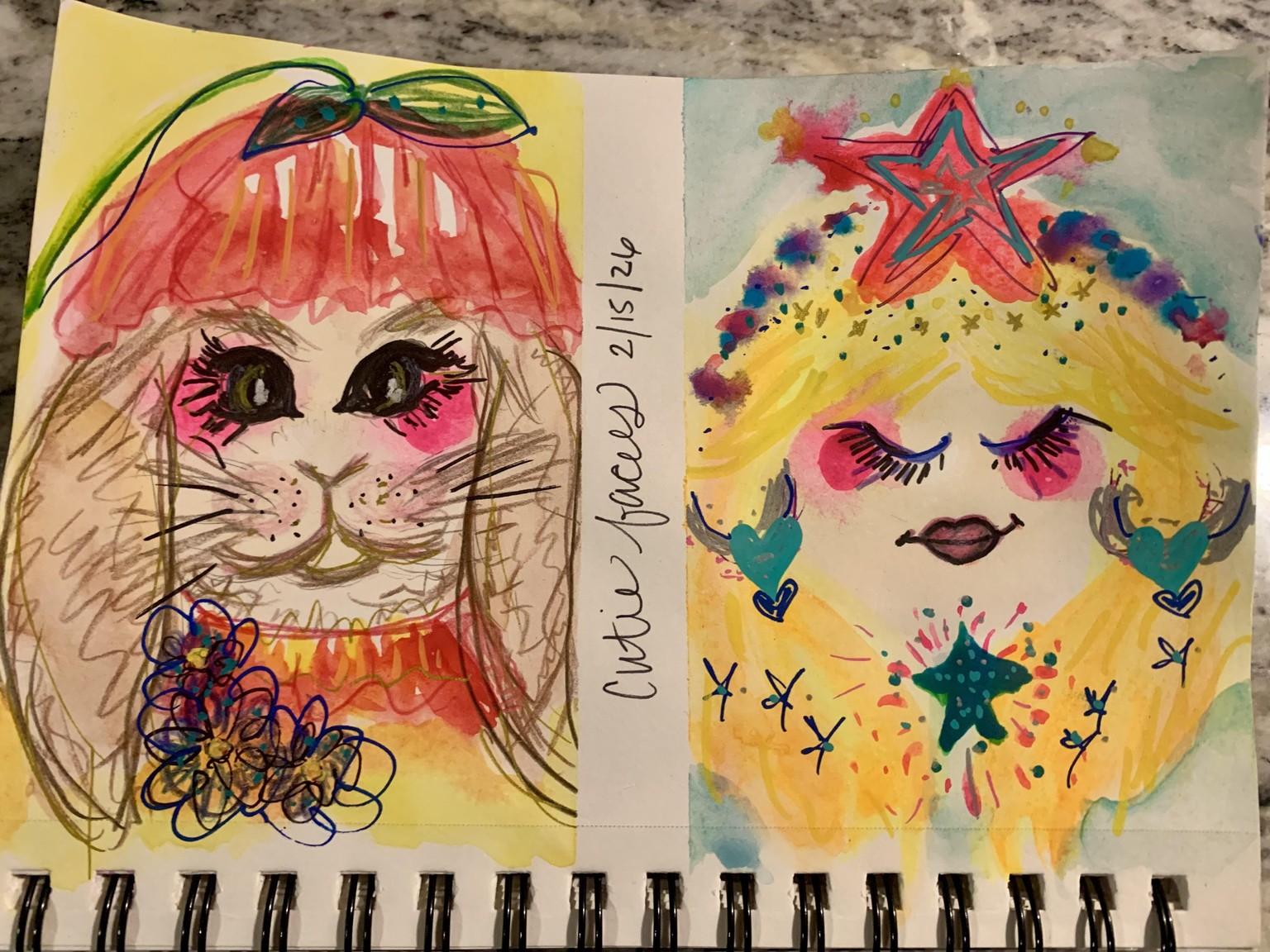 Watercolor doodles and loose painting practice - image 6 - student project