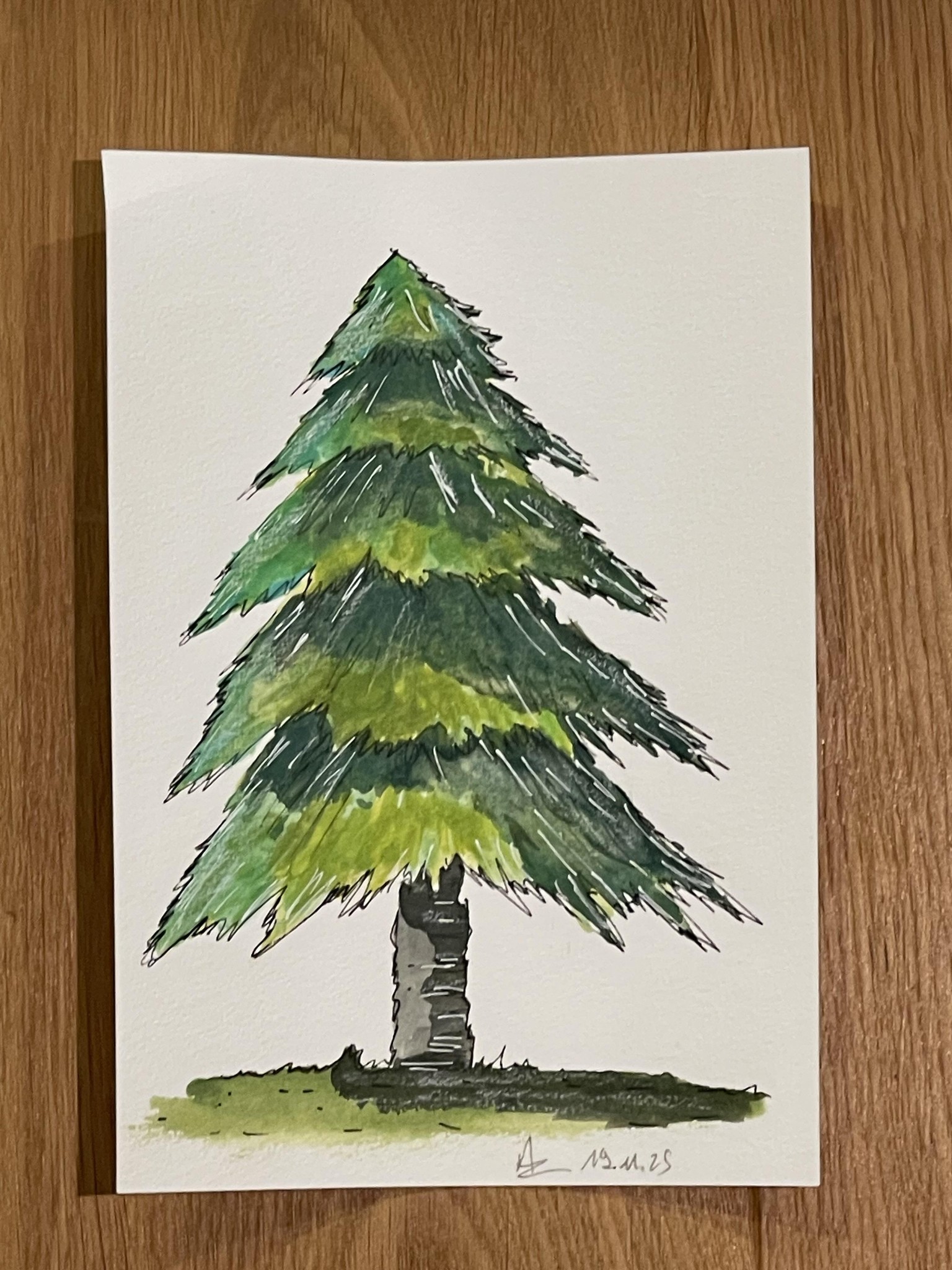 Peindre des arbres à l’aquarelle - image 2 - student project