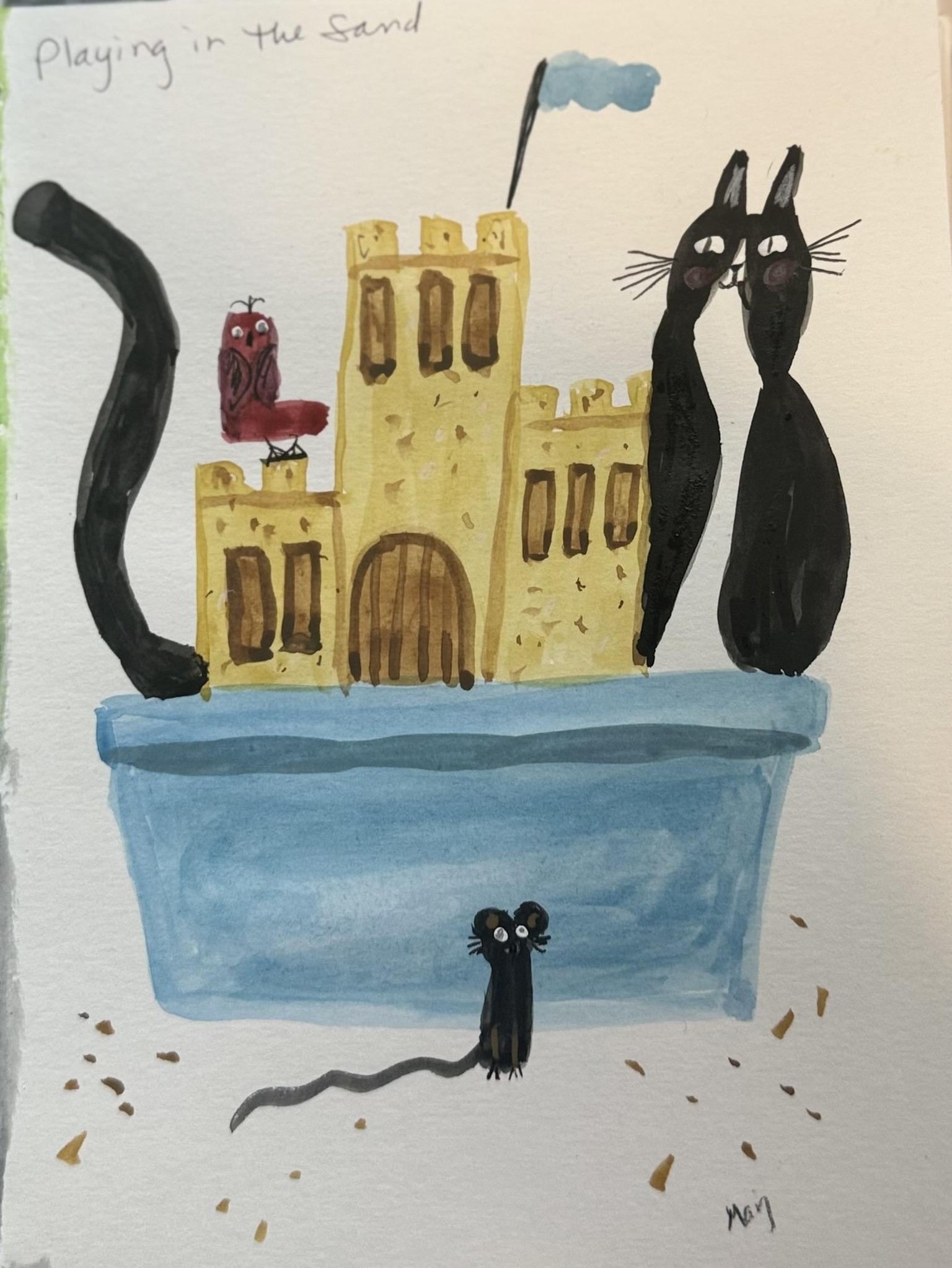 Very long-tailed cat! - image 1 - student project