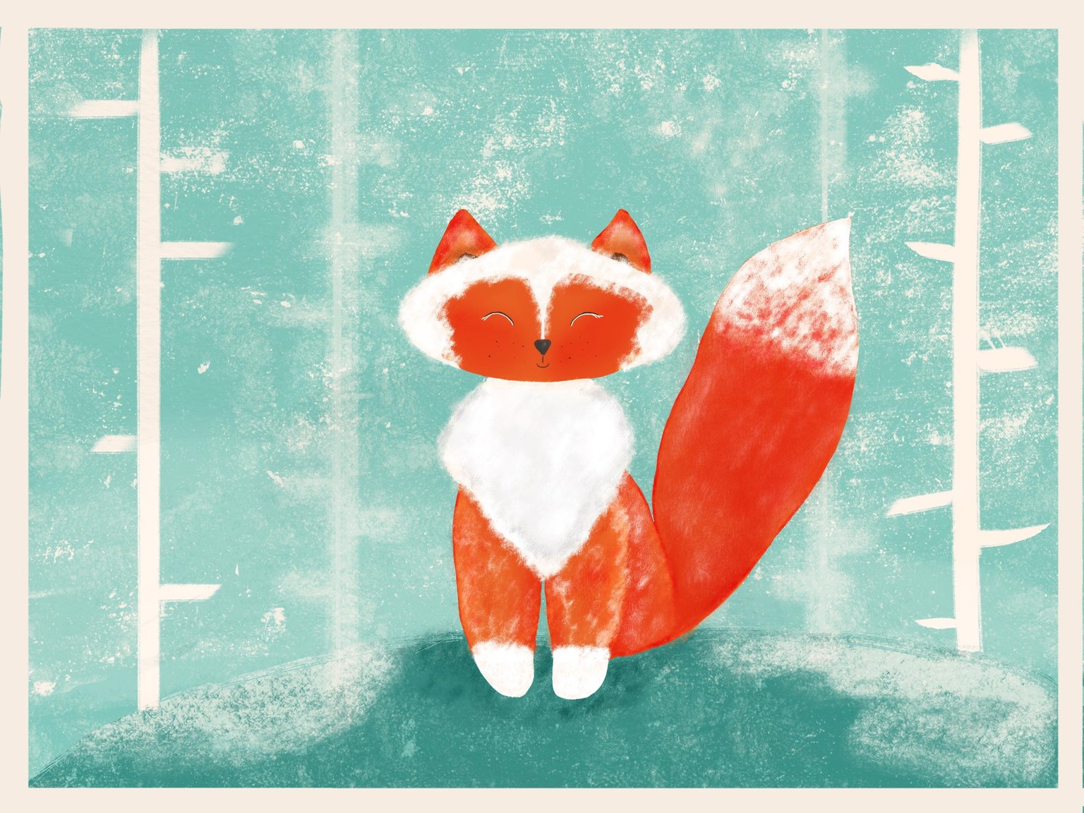 Fox in the winter forest. - image 1 - student project
