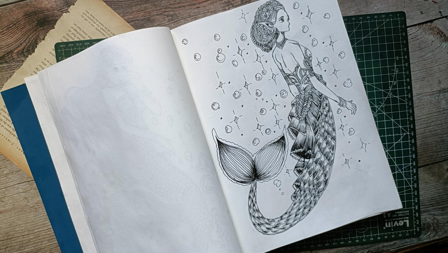 Mermaid ink art - image 5 - student project