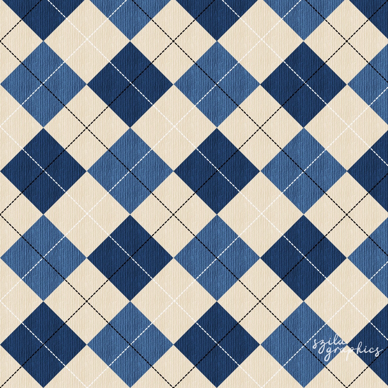 My argyle pattern with dashed line - image 1 - student project
