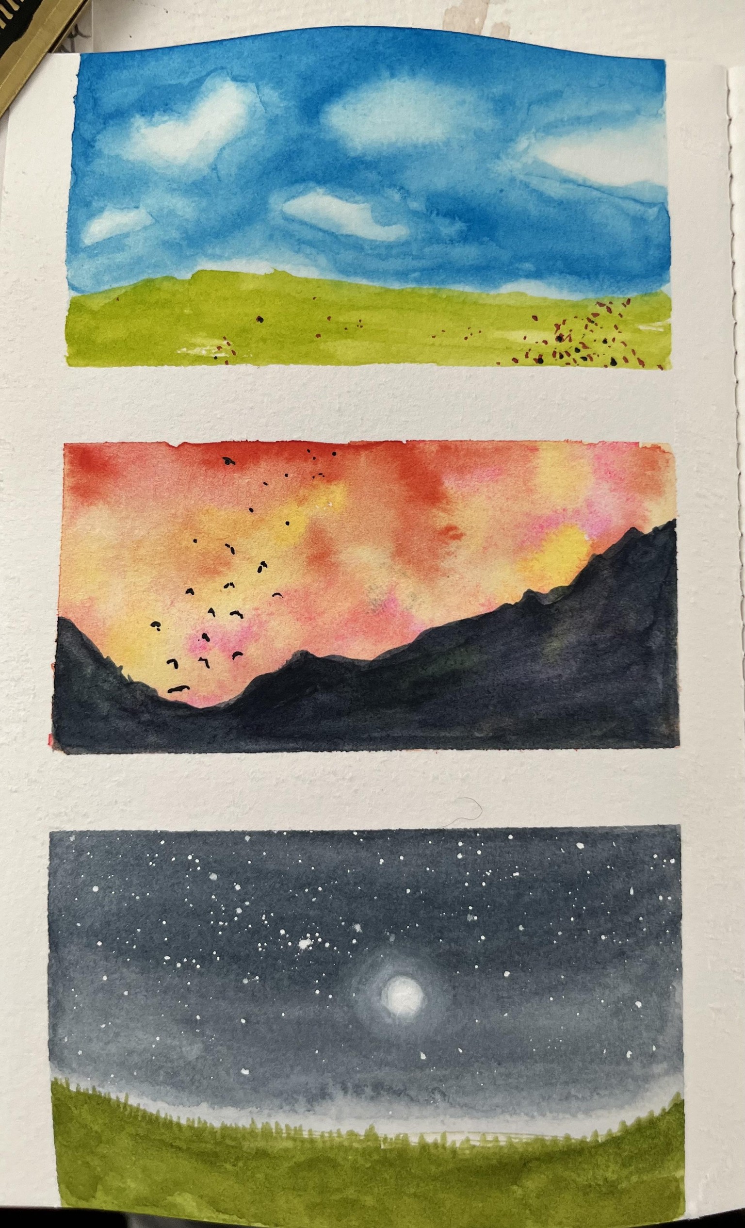 Tiny Landscapes in my tiny journal ❤️ - image 1 - student project