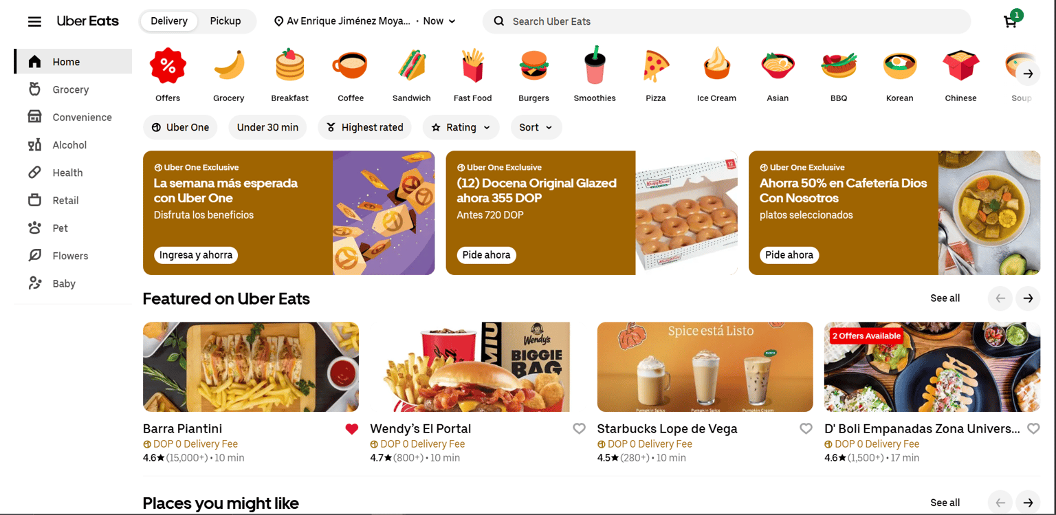 Uber Eats Accessibility Design Review - image 1 - student project