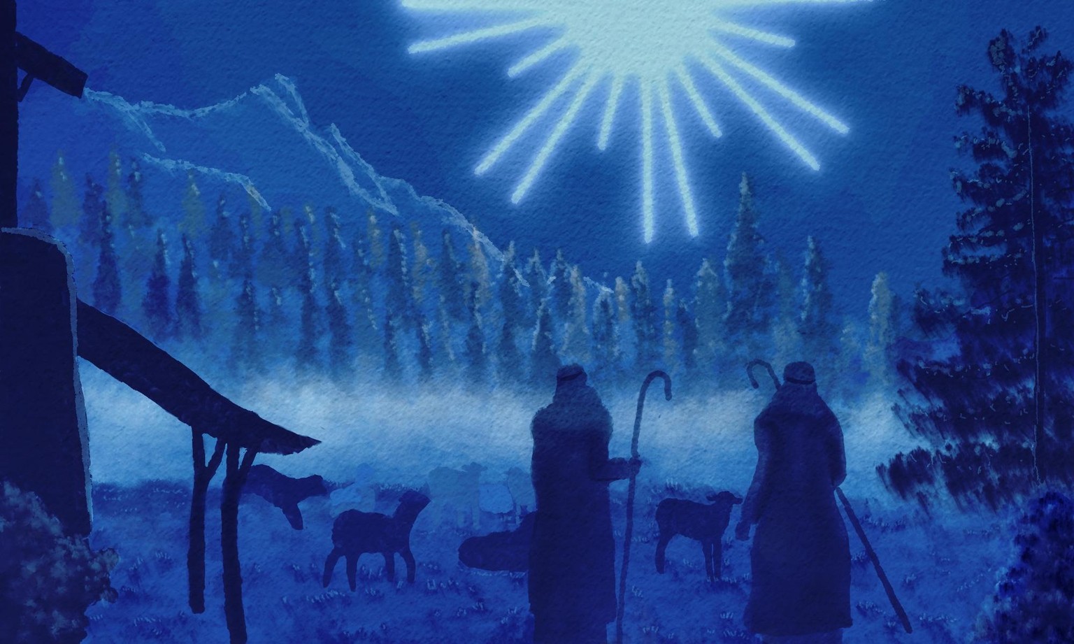 Nativity Contrast Painting - image 1 - student project