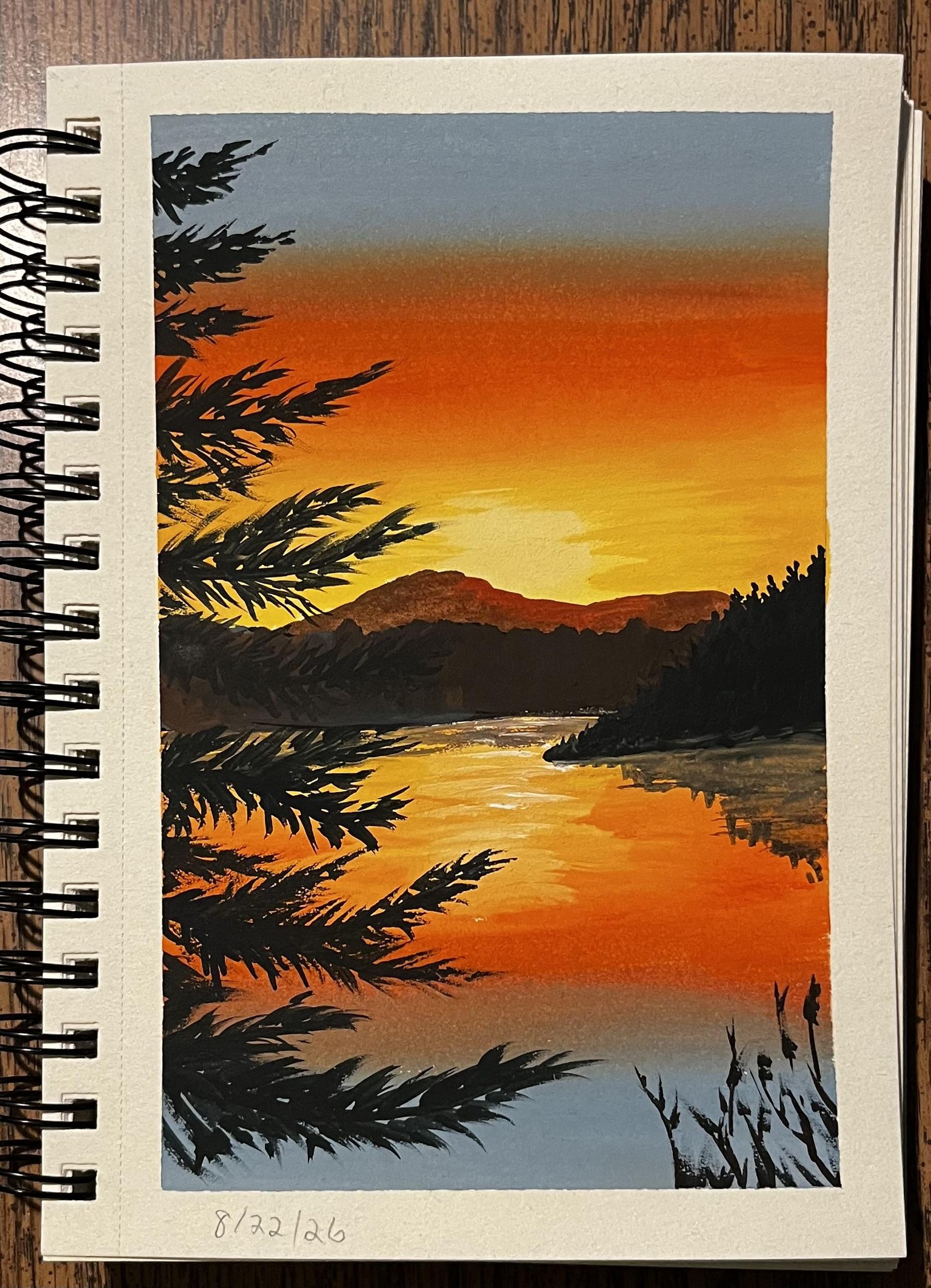 Gouache landscapes - image 9 - student project