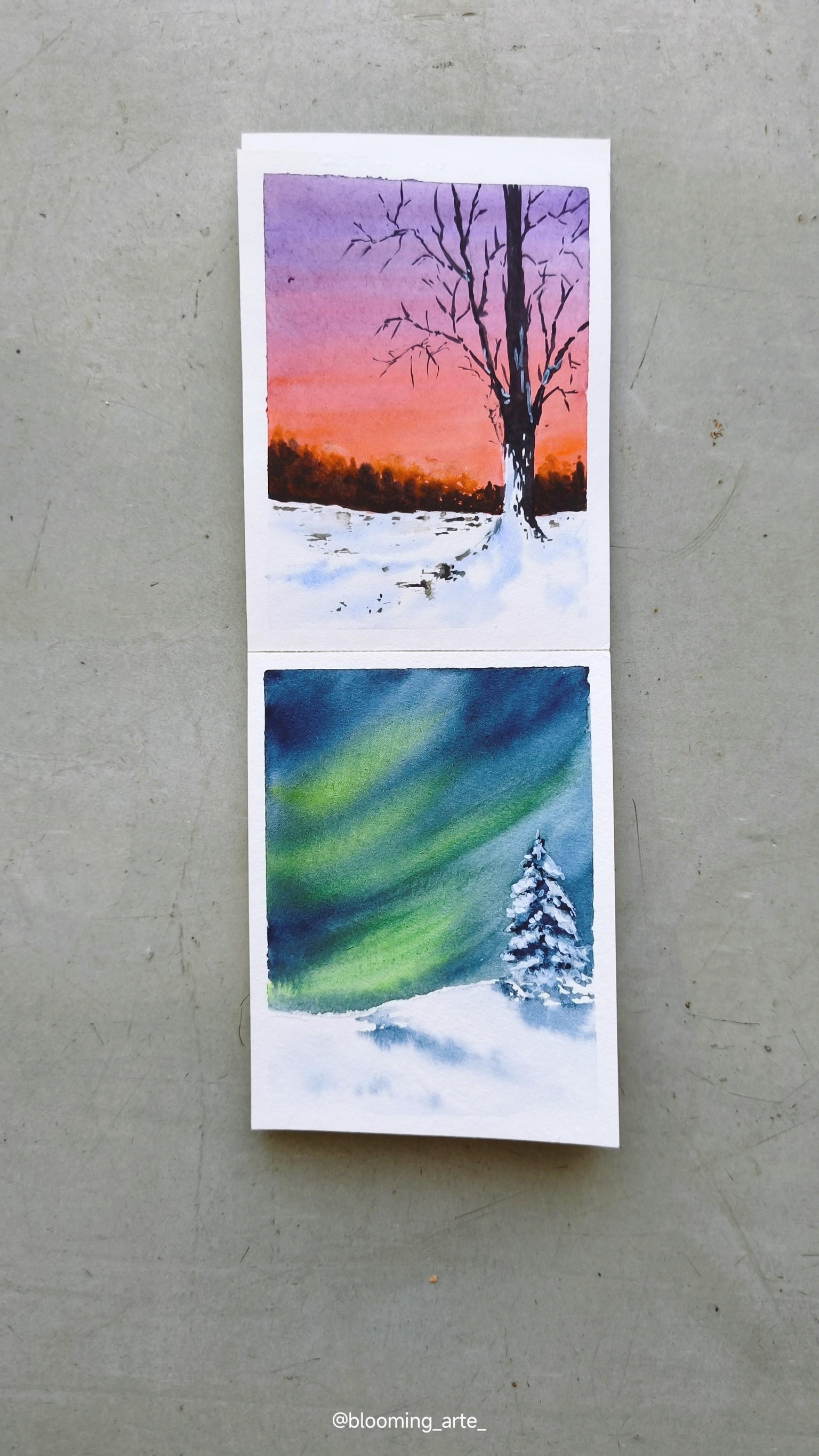 Soft & Dreamy Winter Landscapes – A 10 Day Watercolor Journey - image 9 - student project