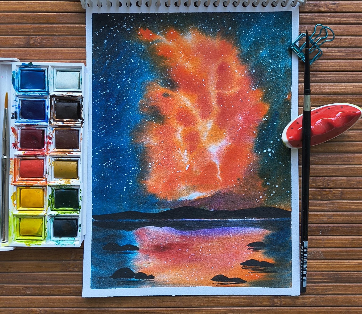 Expressive Watercolour Skies - image 1 - student project