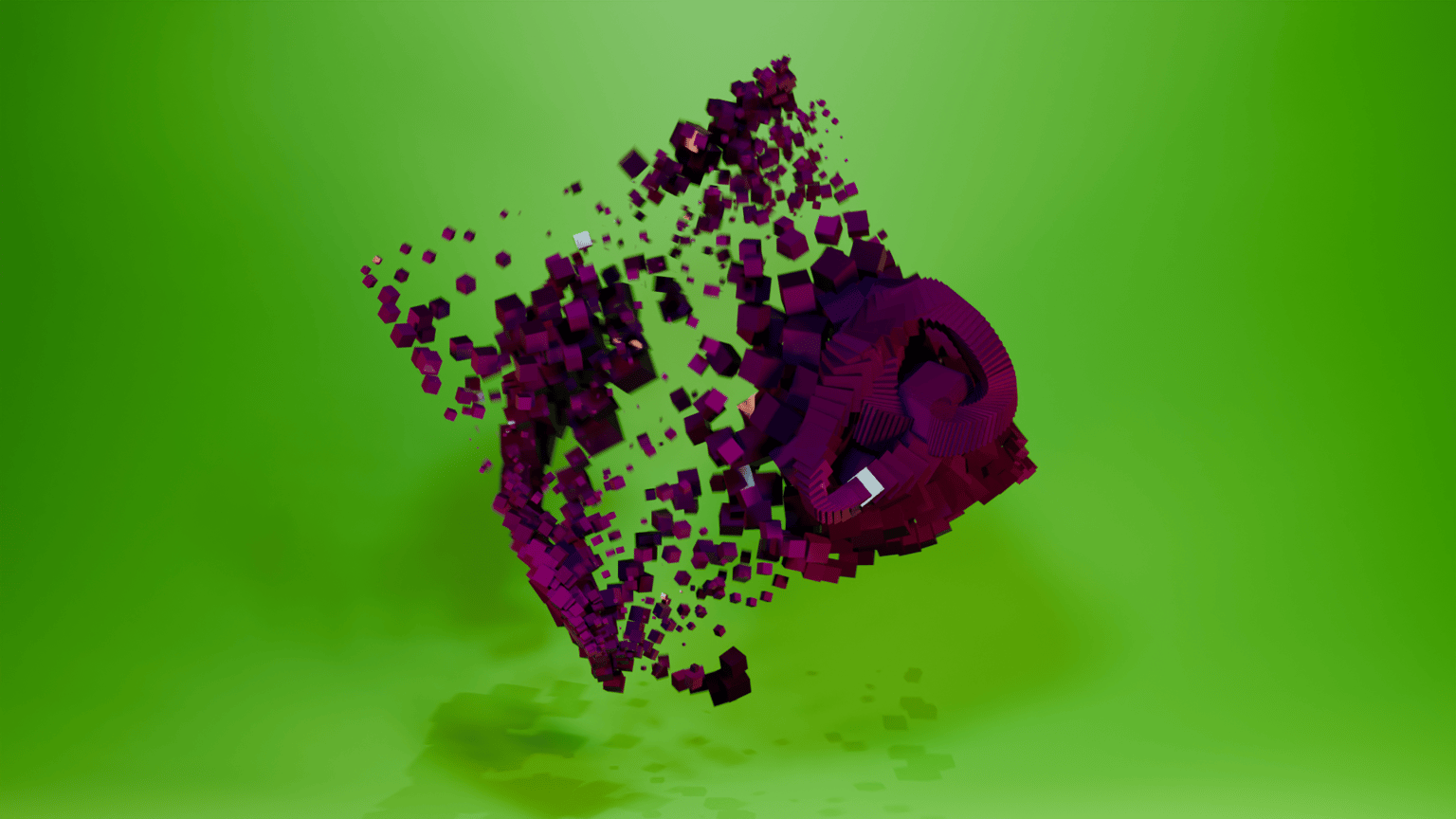 Swirling cubes - image 1 - student project