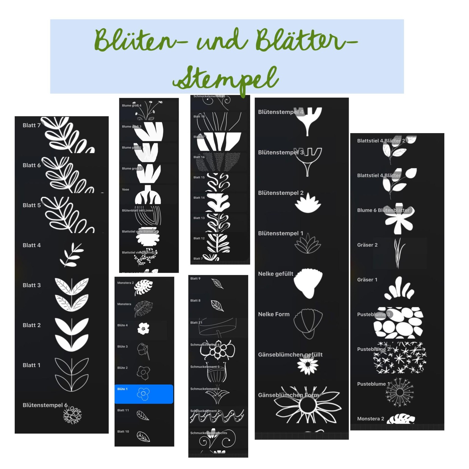 Flower Stamp Collection - image 1 - student project