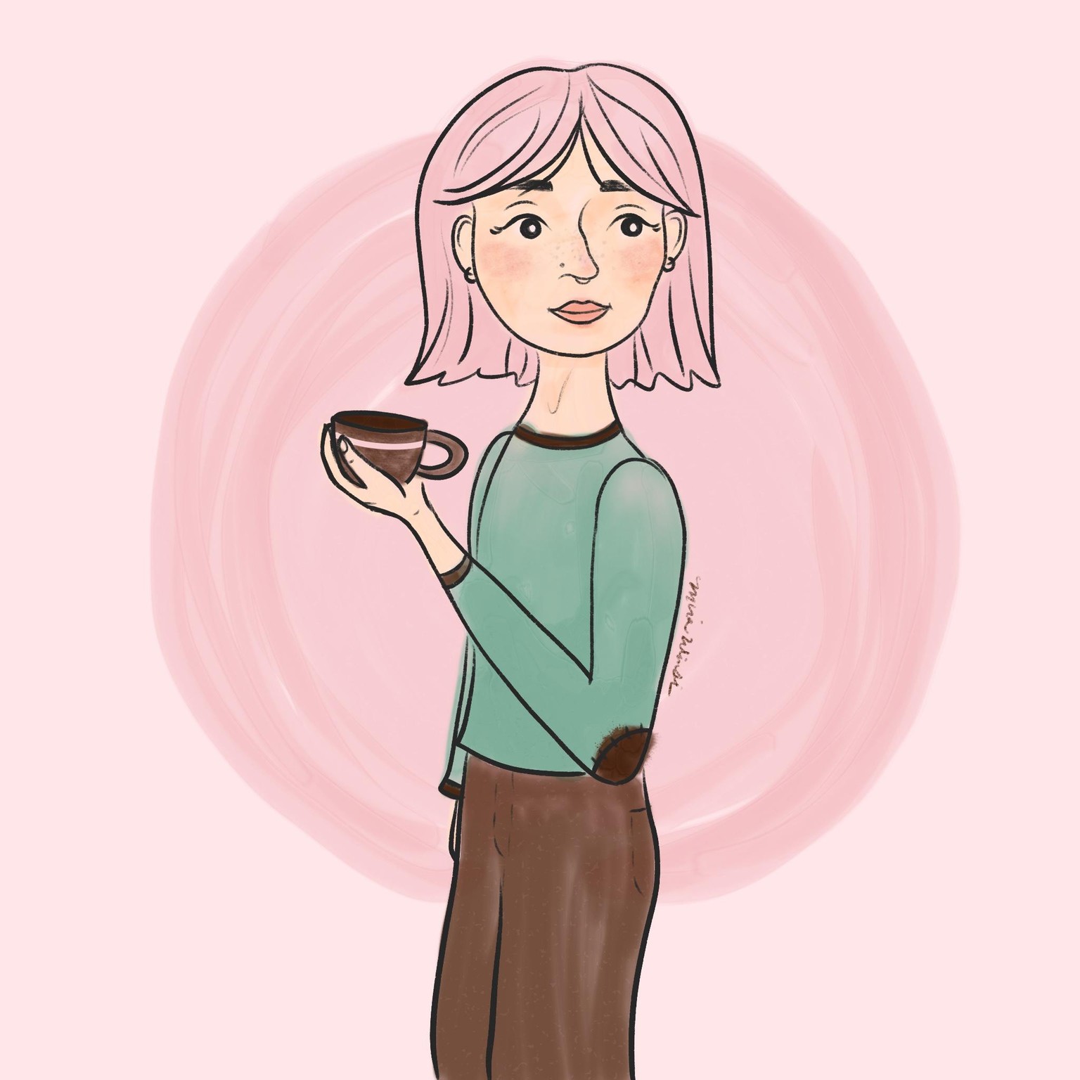 Self Portrait of a Coffee-Loving Girl - image 2 - student project