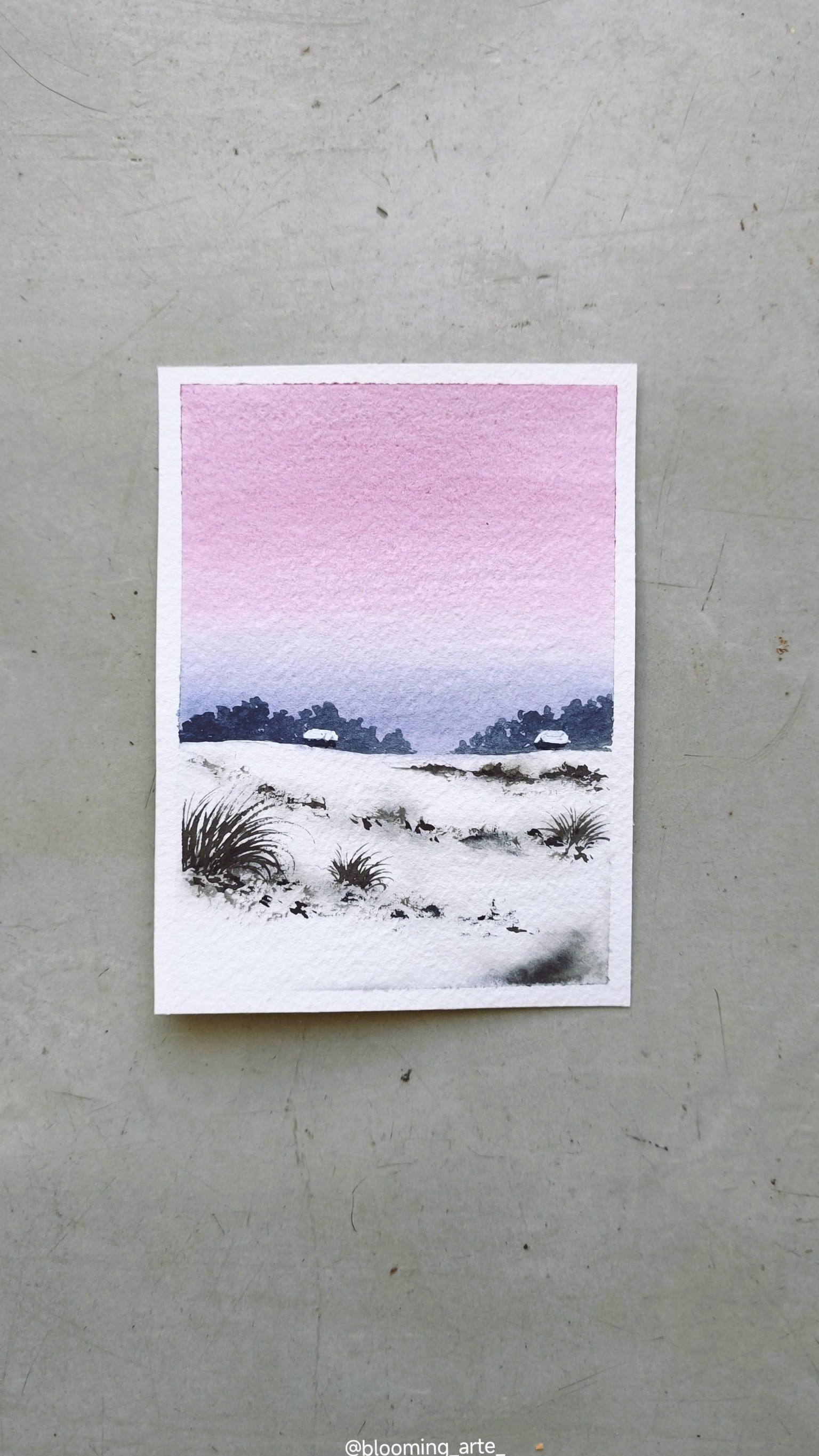 Soft & Dreamy Winter Landscapes – A 10 Day Watercolor Journey - image 5 - student project