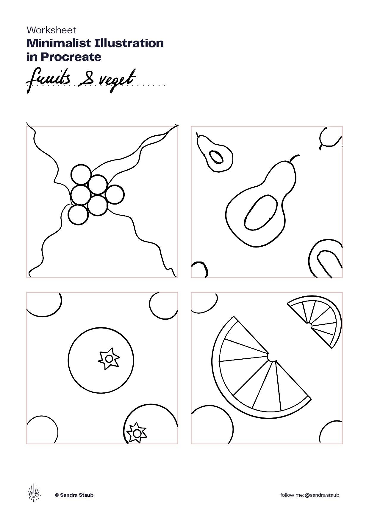 Minimalist orange illustration - image 2 - student project