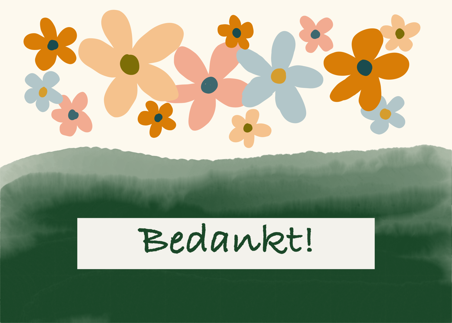 Thank you card - image 1 - student project