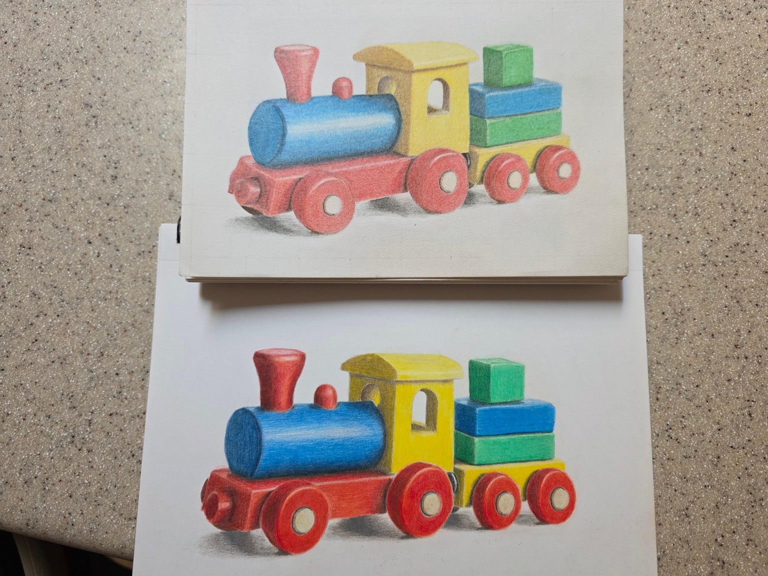 1st & 2nd attempts - upgraded paper & pencils - image 1 - student project