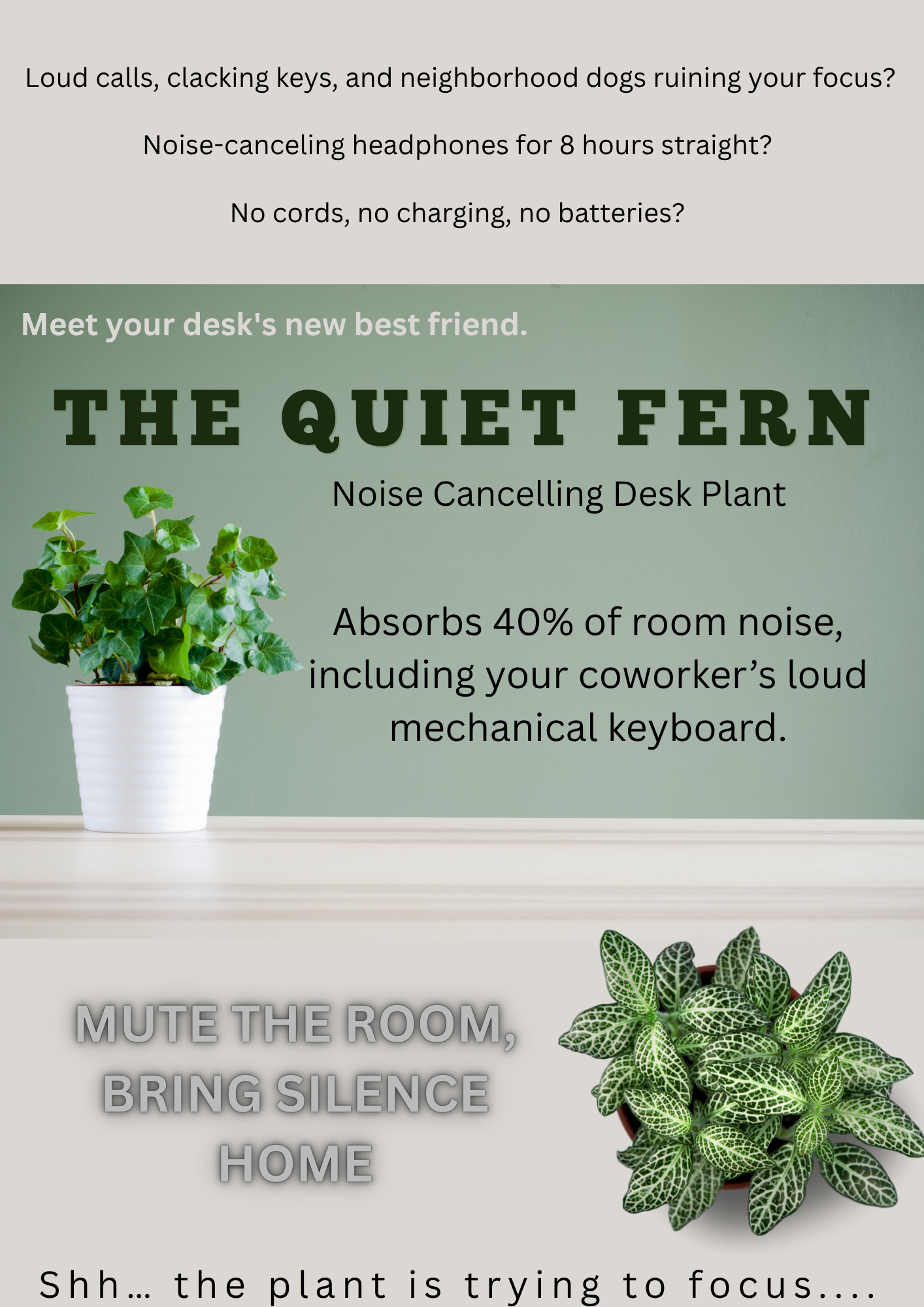 Noise-Canceling Desk Plant - image 1 - student project