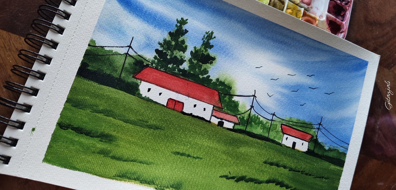 Village scene - image 2 - student project