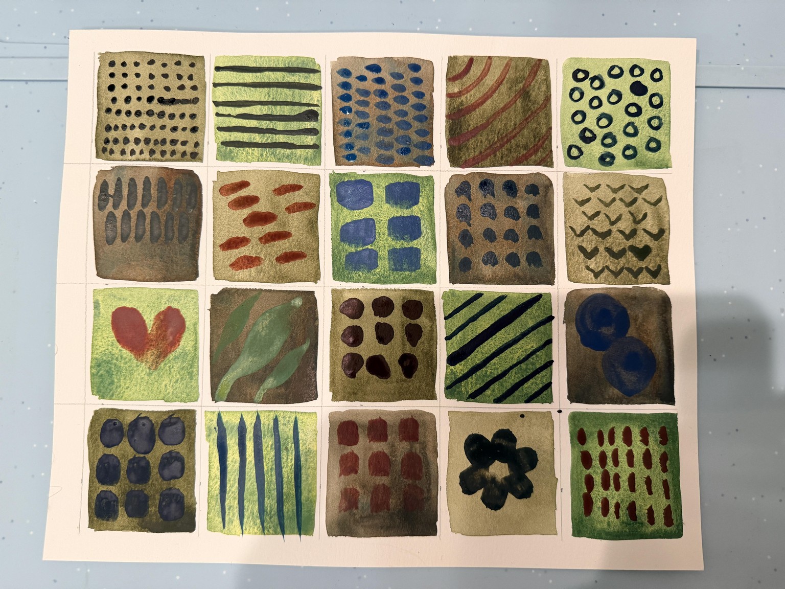 Watercolor Mark-Making - image 3 - student project