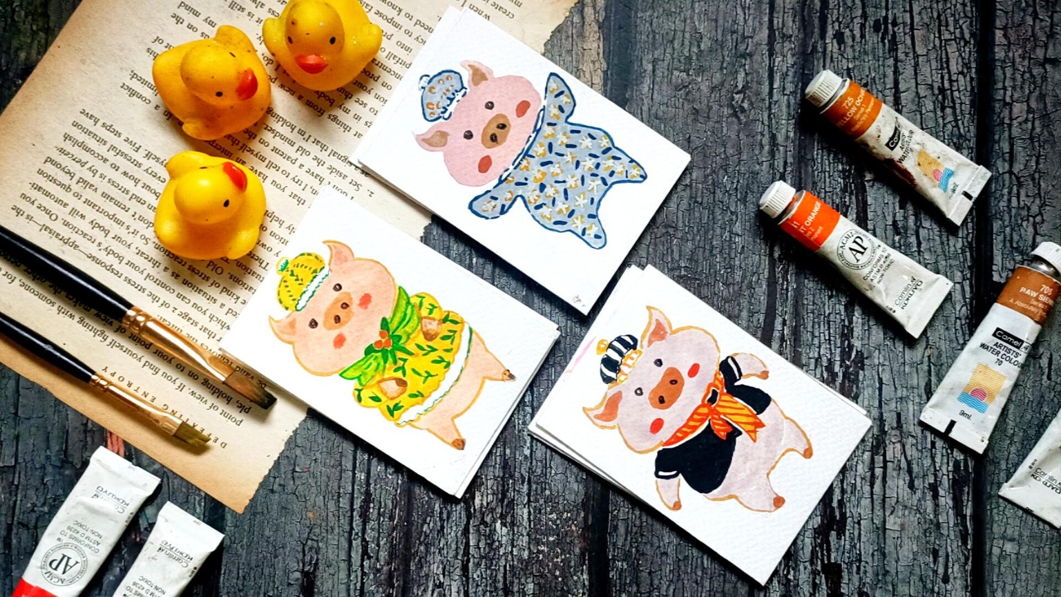 Cute little cozy pigs - image 2 - student project