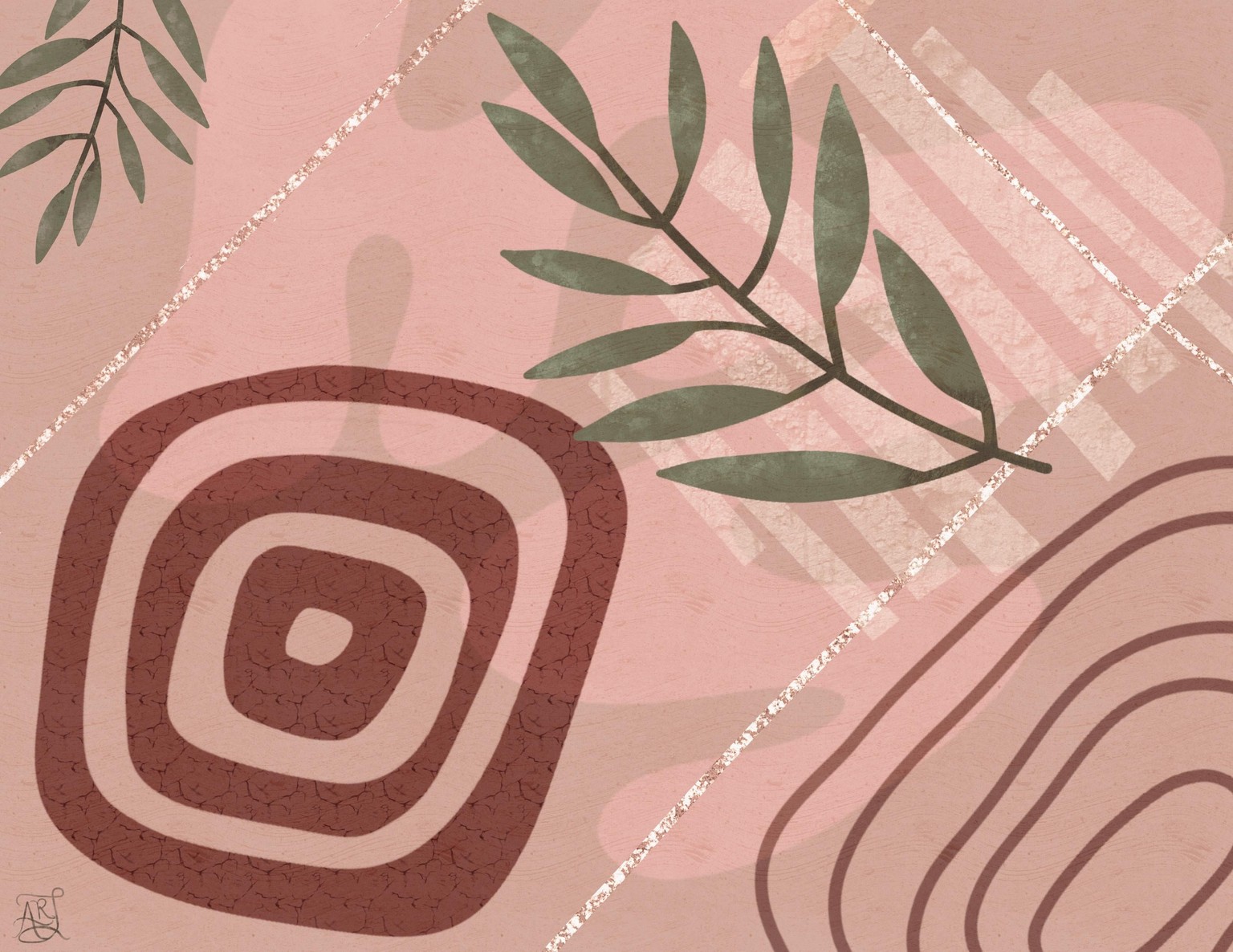 Abstract Geometric Textural Art using Shapes - image 1 - student project