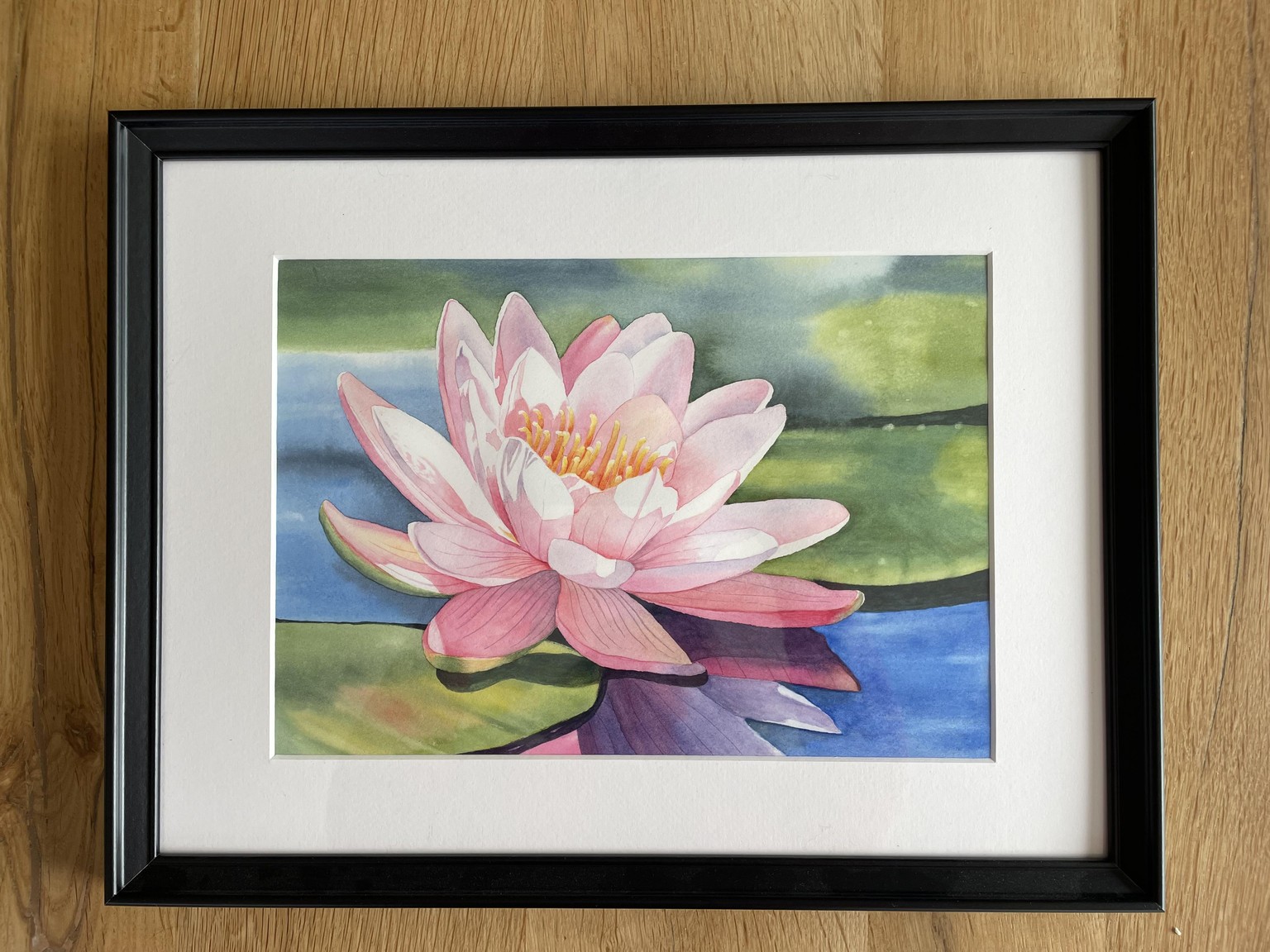 Water lily in watercolour - image 1 - student project