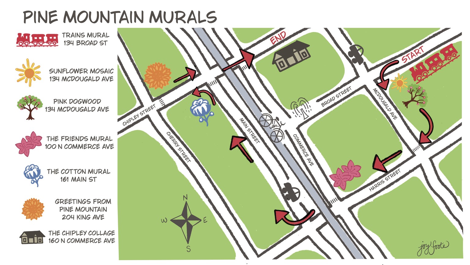 Mural Map, Pine Mountain, GA - image 1 - student project