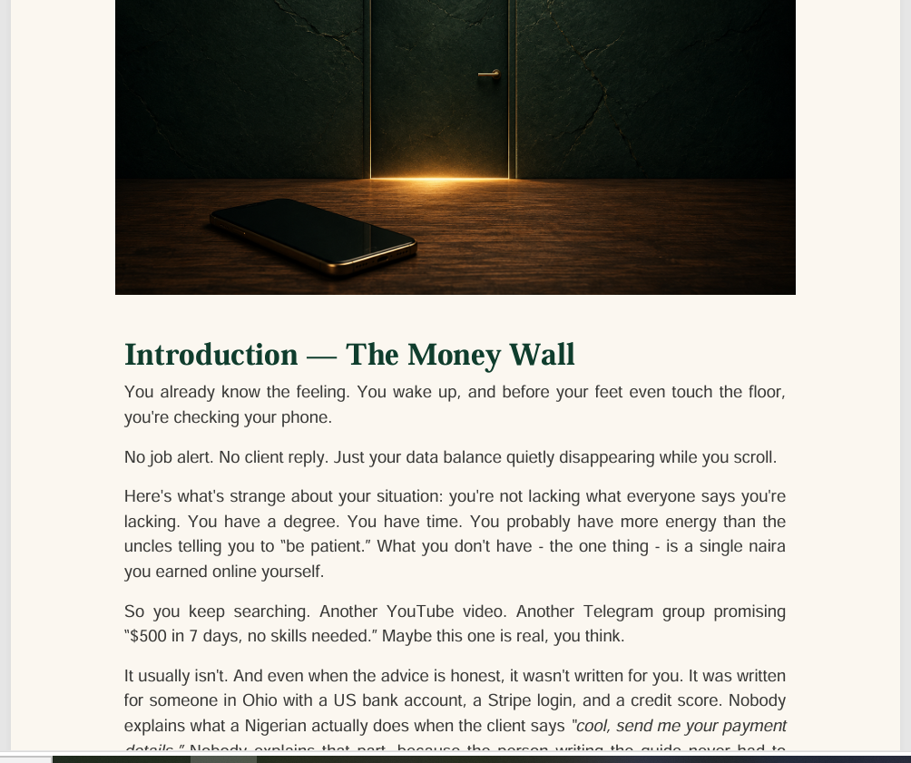 The 14-day First Income Protocol - image 2 - student project