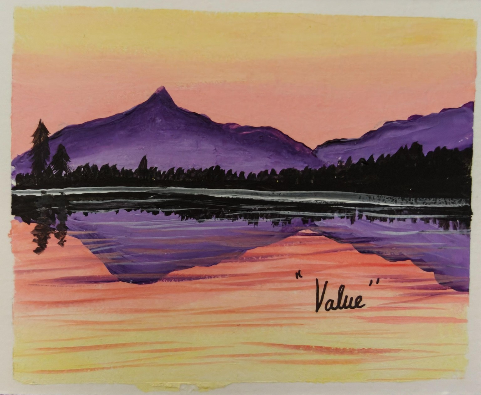 30 Days Acrylic Landscape Challenge :  Day 1 - image 26 - student project