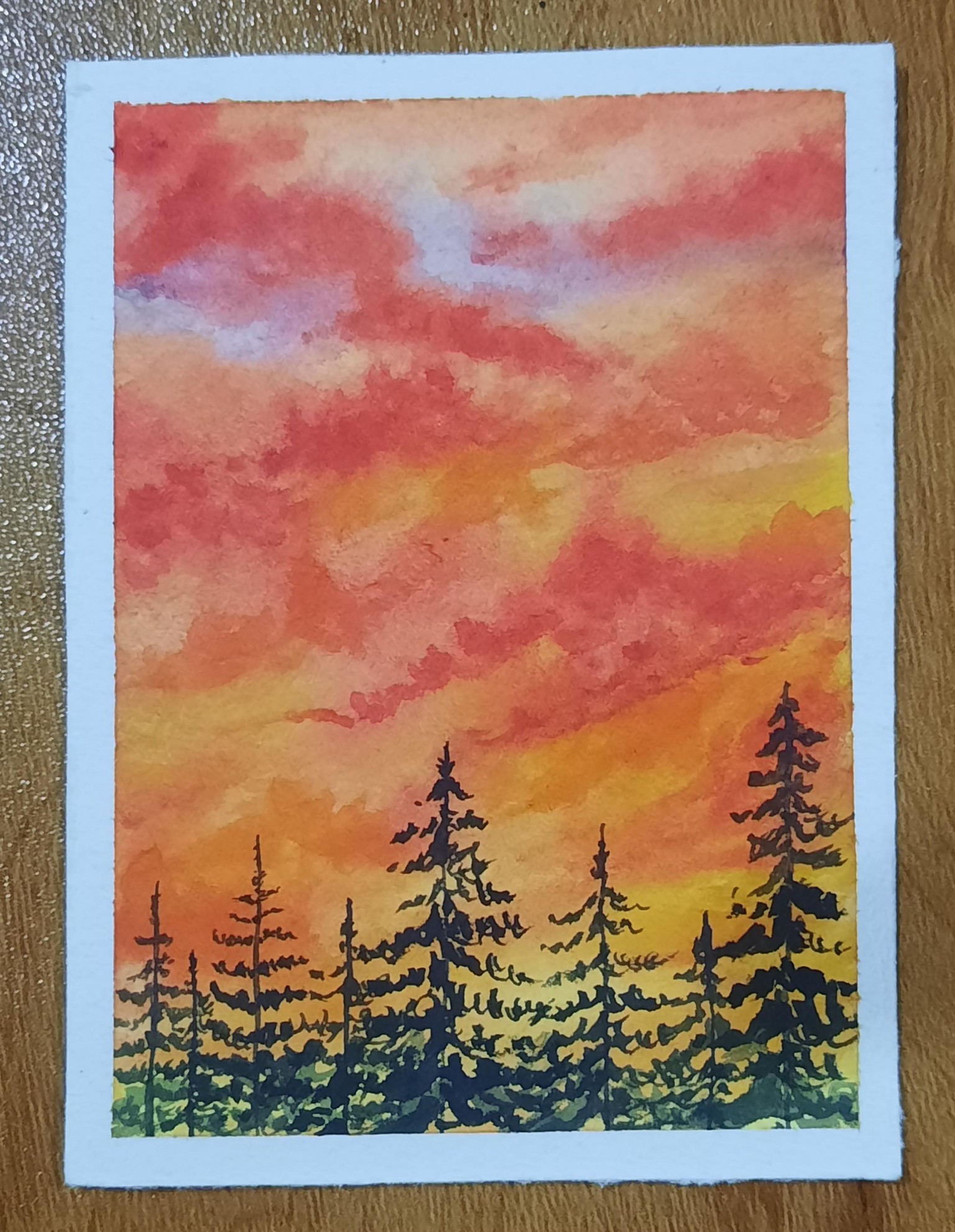 Watercolour Clouds - image 1 - student project