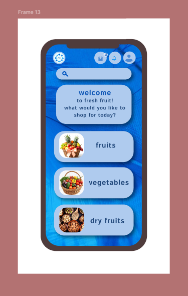 Fruits Delivery App UI/UX Design - image 4 - student project