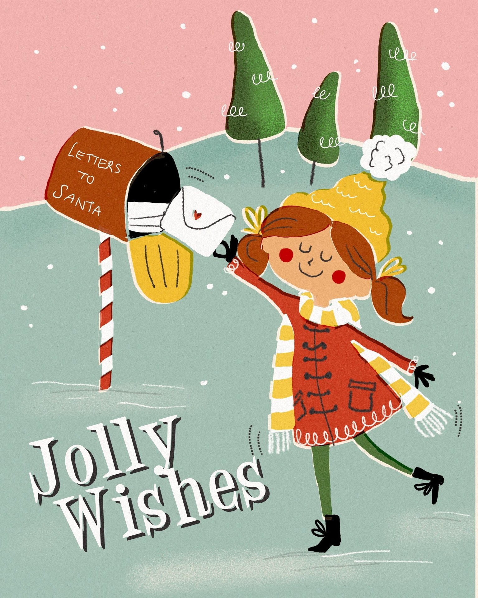 Mid Century Jolly Wishes - image 1 - student project