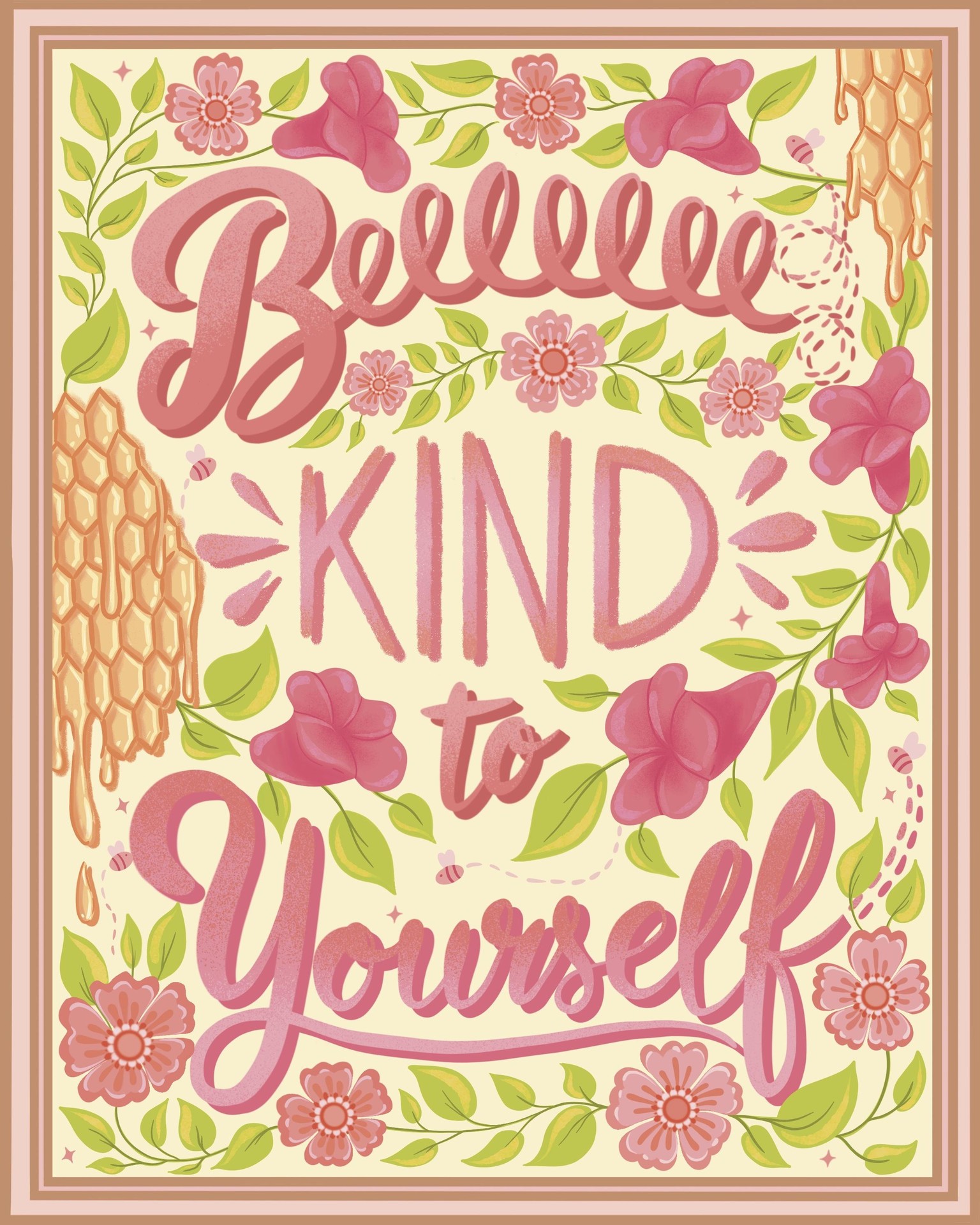 Beee kind to yourself 💖 - image 2 - student project