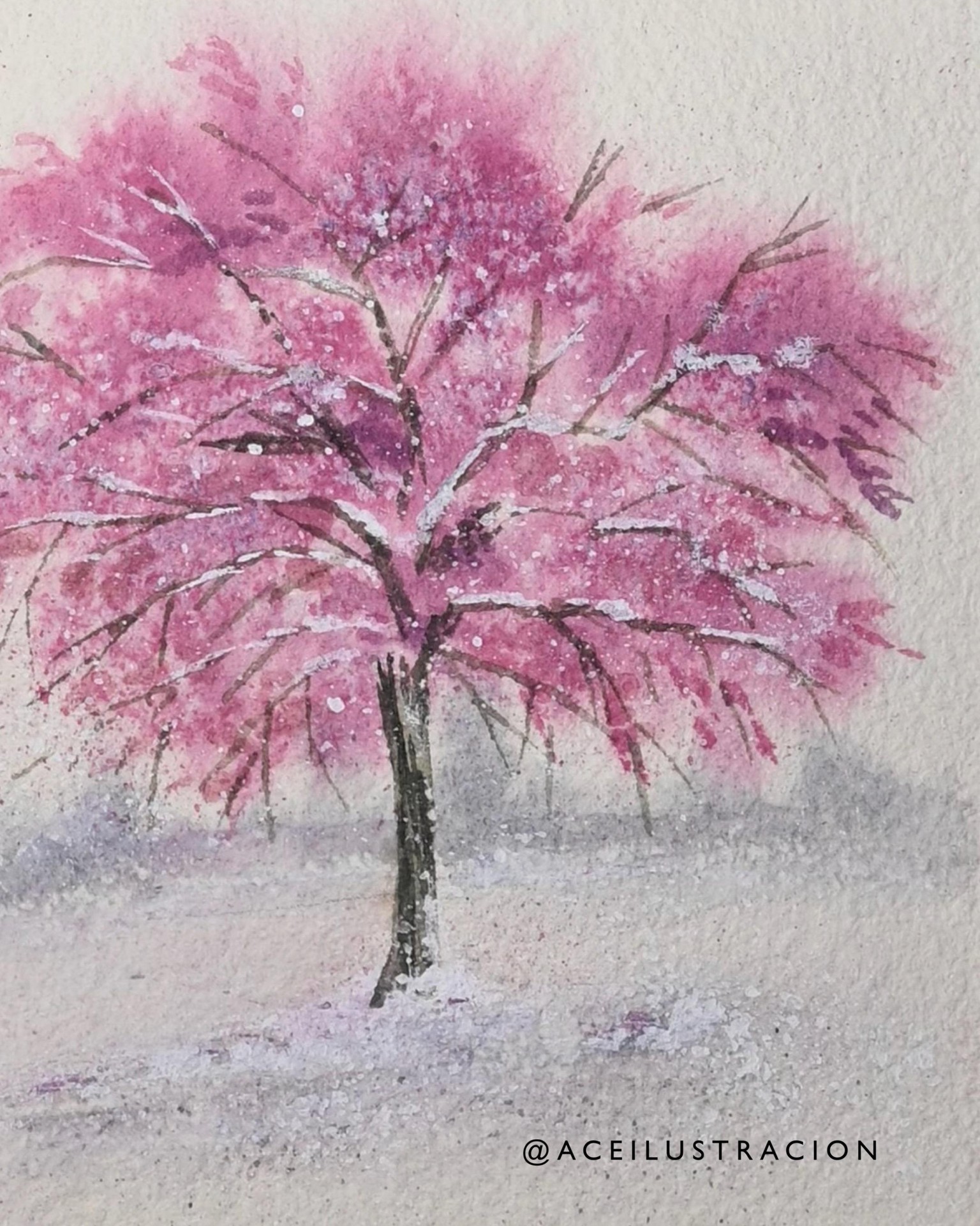 Blooming pink tree - image 2 - student project