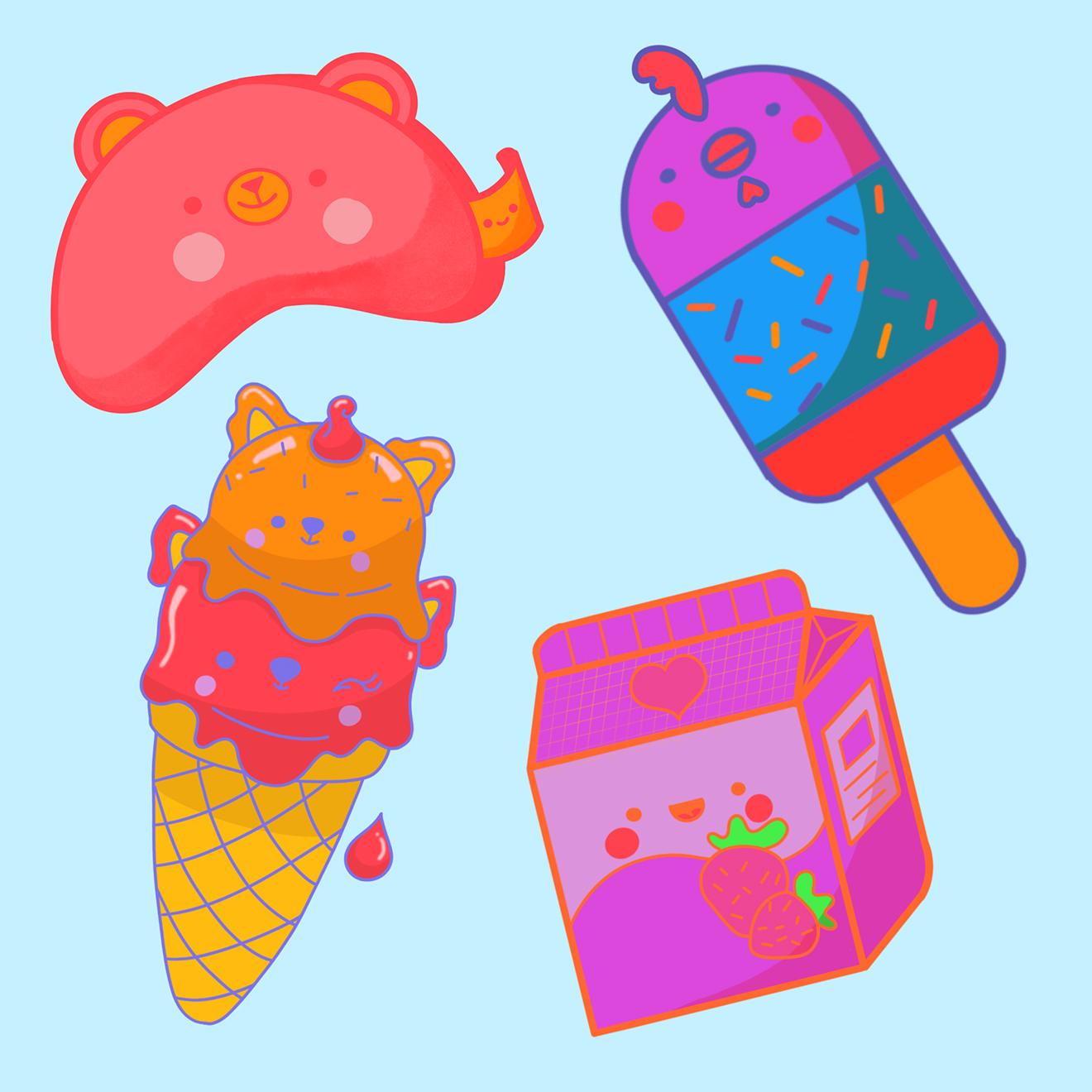 Kawaii Sticker - image 1 - student project